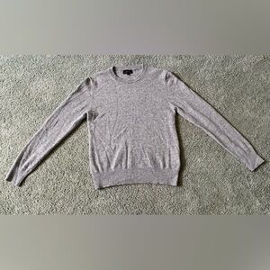 Quince 100% Mongolian Cashmere Heather Gray Crewneck Sweater Womens Size M